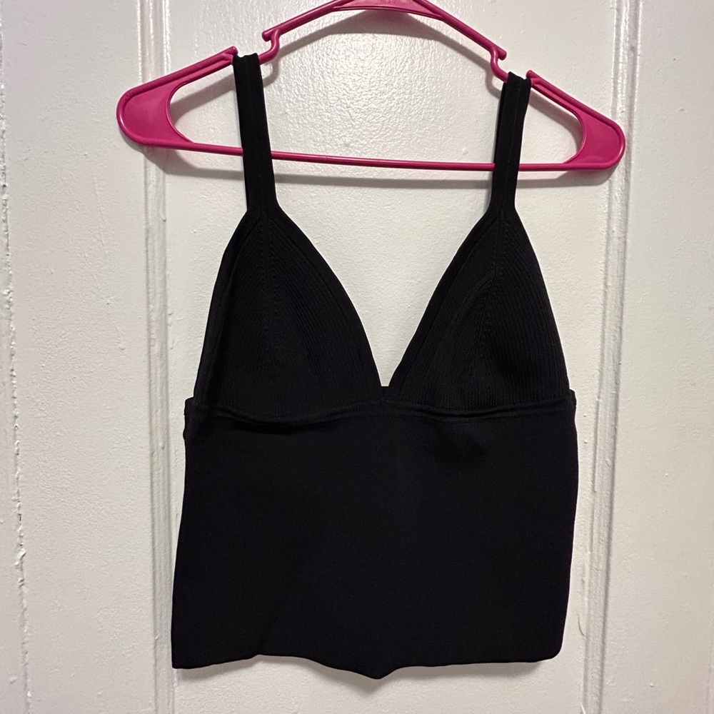 V neck knit tank